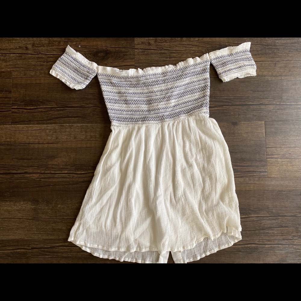 Off the shoulder mini dress